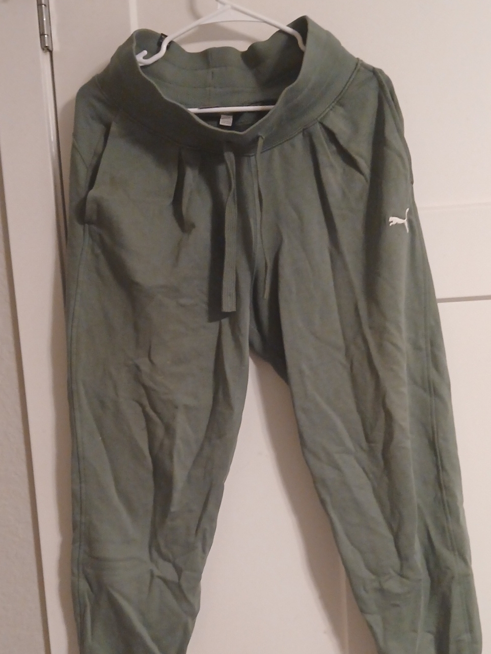 Puma Olive Green Track Joggers